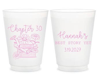 30th Birthday Frosted Cups, 30th Birthday Plastic Cups, 30th Birthday Frosted Cup Favor, 30th Birthday Plastic Cup Favor, Birthday Cup (647)