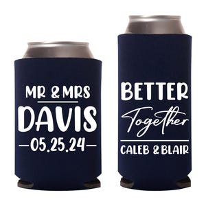 Personalized Slim Can Coolers Wedding Favor, Slim Can Coolers Favors, Wedding Slim Can Coolers, Customized Wedding Slim Can Coolers (557)
