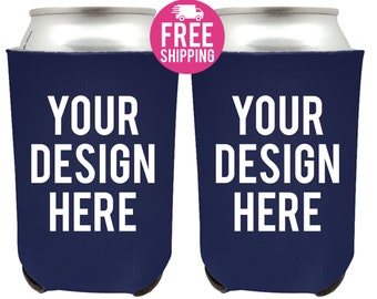 Wedding Can Cooler Custom Wedding Favor Can Coolers, Personalized Can Holders, Personalized Beer Huggers, Can Coolers, Wedding party favor