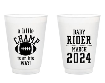 Gender Reveal Baby Shower Cups, Party Favors, Baby Shower  Frosted Cups, Baby Shower Favors, Custom Cups, Personalized Cups, Frost Cups 163