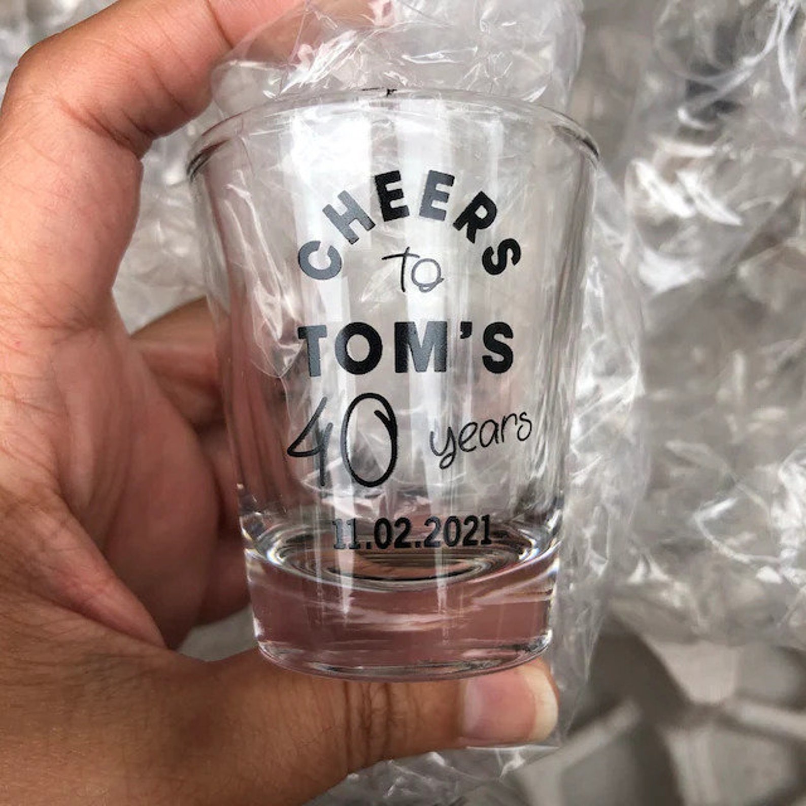 50th Birthday Shot Glass Custom 50th Birthday Shot Glass Etsy