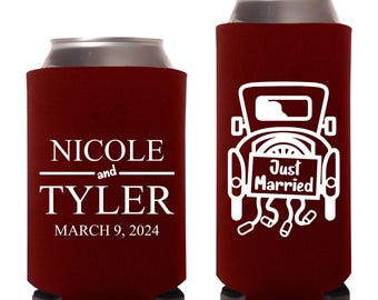 Recuerdos de boda personalizados con forma de abrazo de cerveza, enfriadores de latas personalizados, enfriadores de latas personalizados como recuerdo de boda para invitados (521)