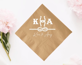 Initial Personalized Wedding Napkins, Custom Wedding Napkins, Napkins for Wedding, Personalized Beverage Wedding Napkins Custom Favor (599)