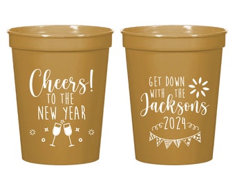 New Years Eve Stadium Cups, New Years Party Favor Stadium Cups, Cheers To The New Year, Party Favor Beer Stadium Cups New Years Party (120)