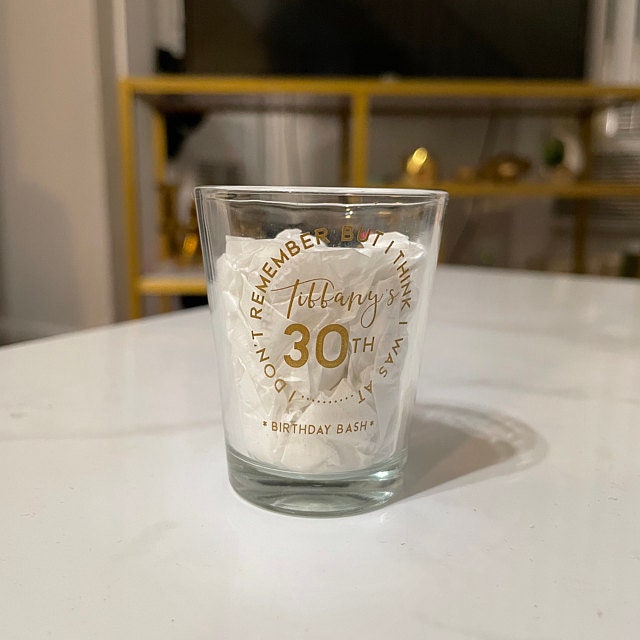 30th Birthday Bash Shot Glass Custom 30th Birthday Shot Etsy 日本