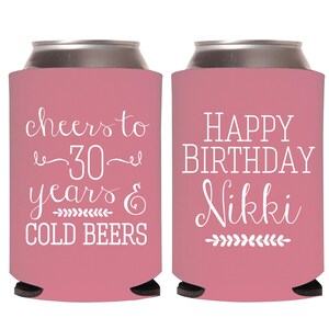 Verjaardagsbierblikkoelers, aangepaste verjaardagsblikkoelers voor elke leeftijd, isolatoren voor verjaardagsbierblikjes, verjaardagsbedankjes blikjeskoelers (62)