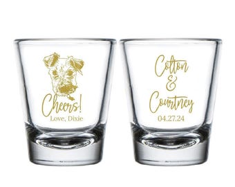 Custom Personalized Shot Glass, Personalized Shot Glasses, Personalized Shot Glasses Wedding, Wedding Shot Glasses, Wedding Favors (606)