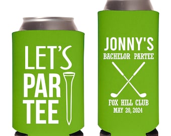 Let's Par Tee Golfing Junggesellenabschied Gastgeschenke - Golf Junggesellenabschied Dosenkühler Bier Isolatoren - Junggesellenabschied Dosenkühler für Golfer (68)