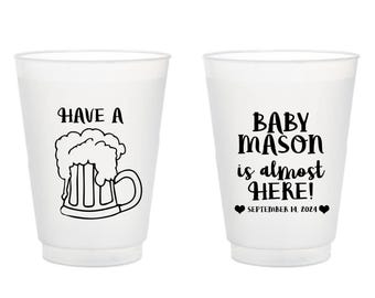 Gender Reveal Baby Shower Cups, Party Favors, Baby Shower  Frosted Cups, Baby Shower Favors, Custom Cups, Personalized Cups, Frost Cups 160
