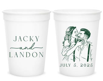 Personalized Wedding Stadium Cups, Customized Stadium Cup Wedding Favors, Customized Wedding Stadium Cup, Customized Stadium Cup Favor (658)