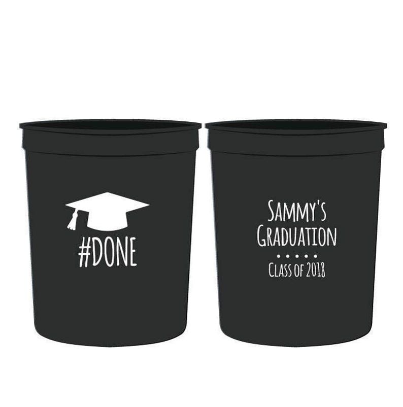 Graduation Cups, Graduation Party Cups, Graduation Party Favors, Graduation Party Favors, Graduation Party Cups, Class of 2018 Cups (167) image 1