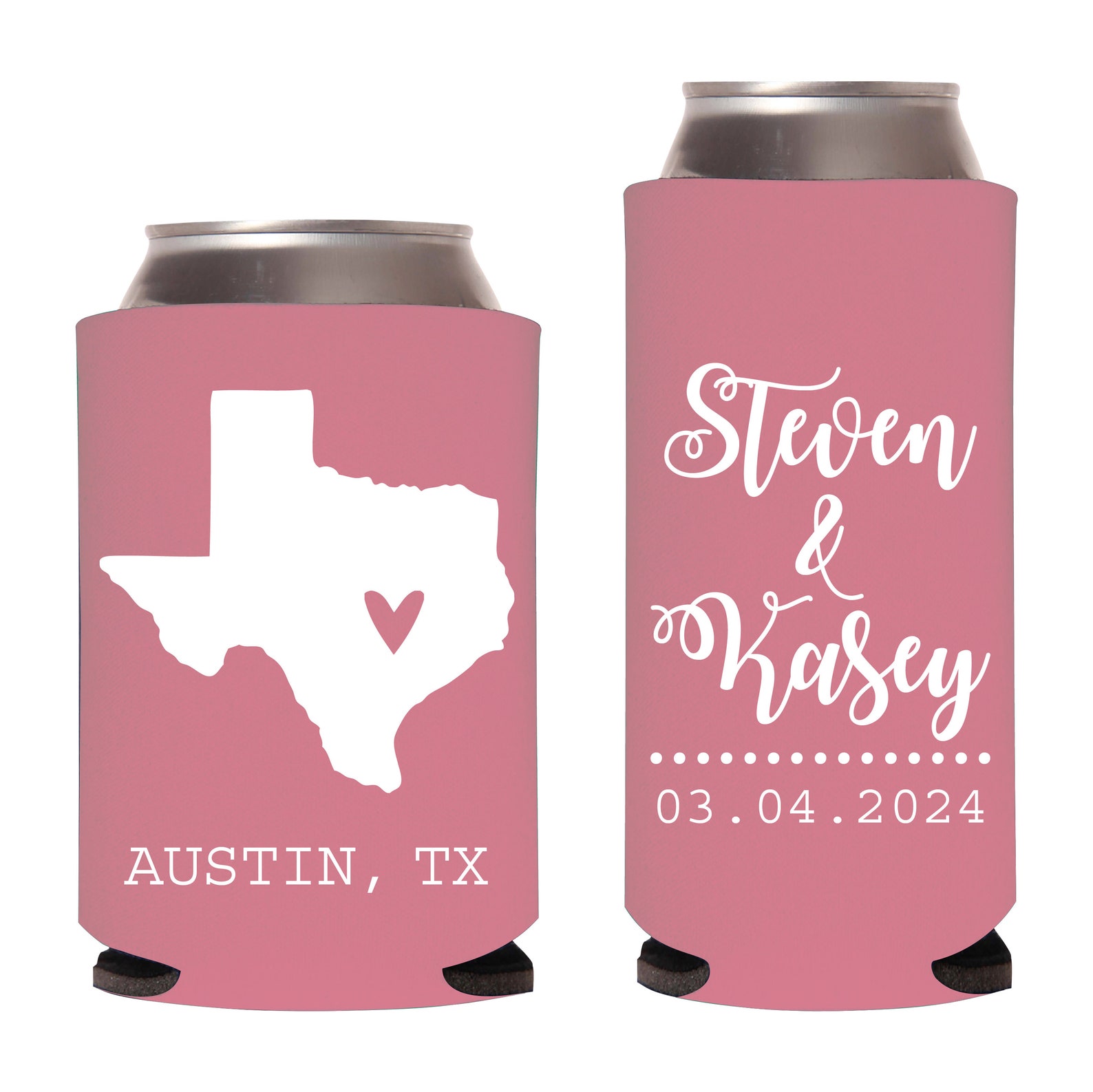 Wedding Can Coolers Wedding Favors Custom Huggies Etsy