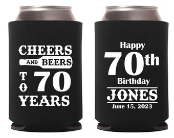 Personalized Favors Birthday Can Coolers, Custom Birthday Can Cooler Favors, Customized Birthday Can Cooler, Customized Beer Hugger (478)