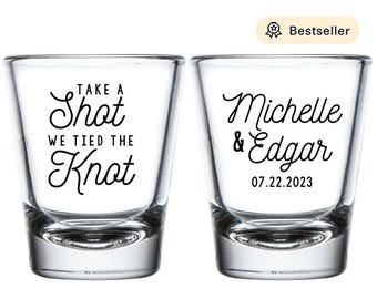 Wedding Favors, Wedding Shot Glasses, Custom Wedding Shot Glasses Personalized Wedding Favours, Personalized Wedding Shot Glass Favors (112)