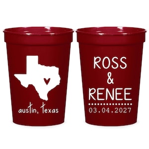 16oz Personalized Cups, Custom Wedding Cups, Wedding Cups, Party Cups, Custom Wedding Cups, Plastic Cups, Stadium Cups, Custom Cups (5)