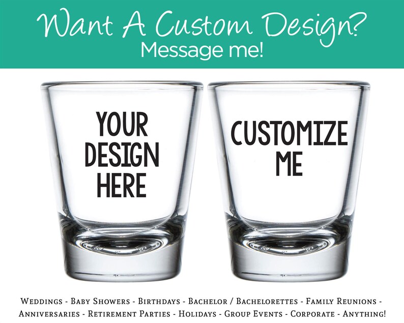 Shot Glass Wedding Shot Glasses Wedding Favors 115 Custom Shot Glass Shot Glasses Personalized Shot Glasses Custom Shot Glasses