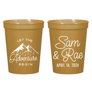 Personalized Favors Wedding Stadium Cups, Custom Stadium Cups, Stadium Cup Wedding Favors, Customized Stadium Cups as Wedding Favors (289)