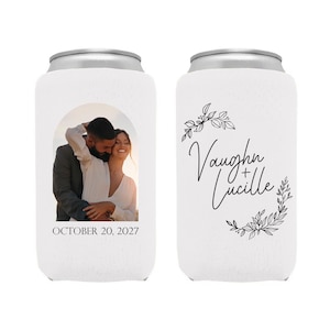 Custom Full Color Neoprene Can Coolers, Full Color Neoprene Can Cooler as Favors, Personalized Full Color Wedding Neoprene Can Coolers (632)