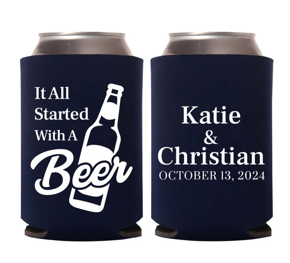 Personalized can hotsell coolers wedding