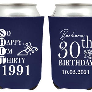 Personalisierter Dosenkühler zum 30.Geburtstag, Dosenkühler zum 30.Geburtstag Geschenk, Dosenkühler zum 30.Geburtstag Geschenk (329)