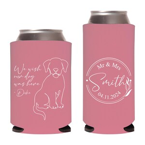 Wedding Slim Can Coolers, Slim Can Coolers as Favors, Personalized Slim Can Coolers as Favor, Customized Slim Can Coolers for Weddings (534)