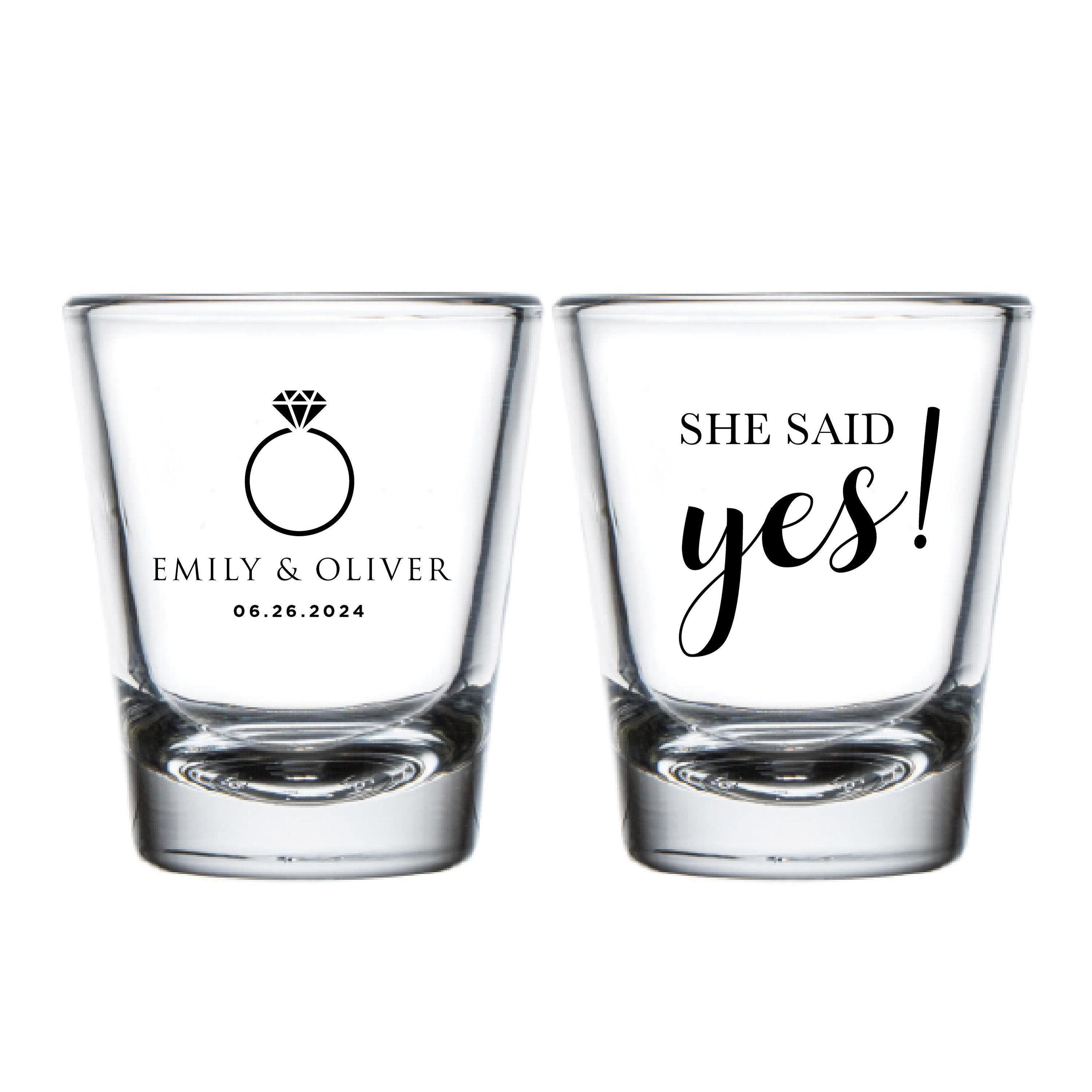 Personalized Wedding Shot Glasses