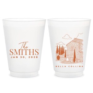 Frosted Cups Wedding Favors, Frosted Cups Wedding Gifts, Custom Wedding Frosted Cups, Personalized Frosted Cups, Wedding Plastic Cups (362)