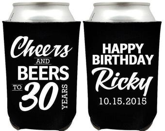 Enfriador de latas de cumpleaños, enfriadores de latas en blanco y negro, enfriador de latas personalizado, recuerdo de enfriador de latas, enfriadores de latas personalizados, enfriadores de latas personalizados (34)