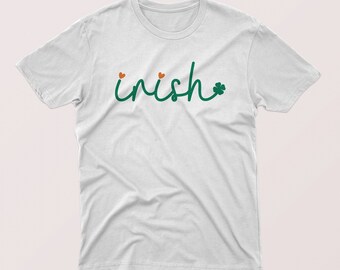 Irish Design T-shirt, Celebration T-shirt, Green Leaf Design T-shirt, Feast Day tees, St. Patrick's Day T-shirt Design, Gift T-shirt (277)