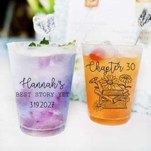 30th Birthday Bash Frosted Cups, Custom 30th Birthday Frosted Cups, Custom Frosted Cup 30th Birthday Favor, Birthday Frosted Cup Favor (647)