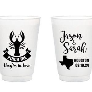 Pinch Me Wedding Cups, Frosted Cups, Wedding Favor Cups, Wedding Cup Favors, Plastic Wedding Cups, Personalized Cups, Frosted Cups, Cup (31)