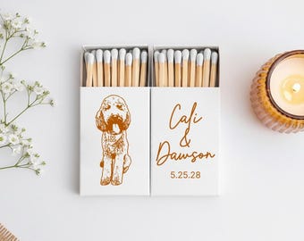 Customized Matchbox Wedding Favors, Custom White Match Heads Wedding Favor, Personalized Matchbox Wedding Gifts, Customized Matchboxes (633)