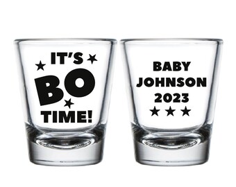 Shot Glasses as Favors, Customized Shot Glasses as Favors, Baby Shower Favors and Shot Glass, It's Boo Time Design Shot Glasses Favor (532)