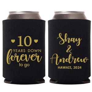 Enfriador de latas personalizado para aniversario, enfriadores de latas de cerveza personalizados para aniversario (99)