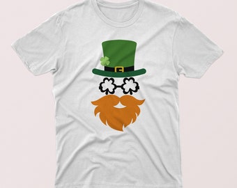 Celebration T-shirt, Green Leaf Design T-shirts, Feast Day tees, St. Patrick's Day T-shirt Design, Gift T-shirts for Him and for Her (278)