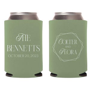 Personalized Can Coolers, Custom Can Coolers, Wedding Can Coolers, Custom Wedding Can Coolers, Custom Can Cooler Favors, Wedding Favor (377)