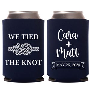 Custom Wedding Can Cooler, Personalized Wedding Reception Favors, Personalized Wedding Favors - Customized Wedding Can Cooler Favors (77)