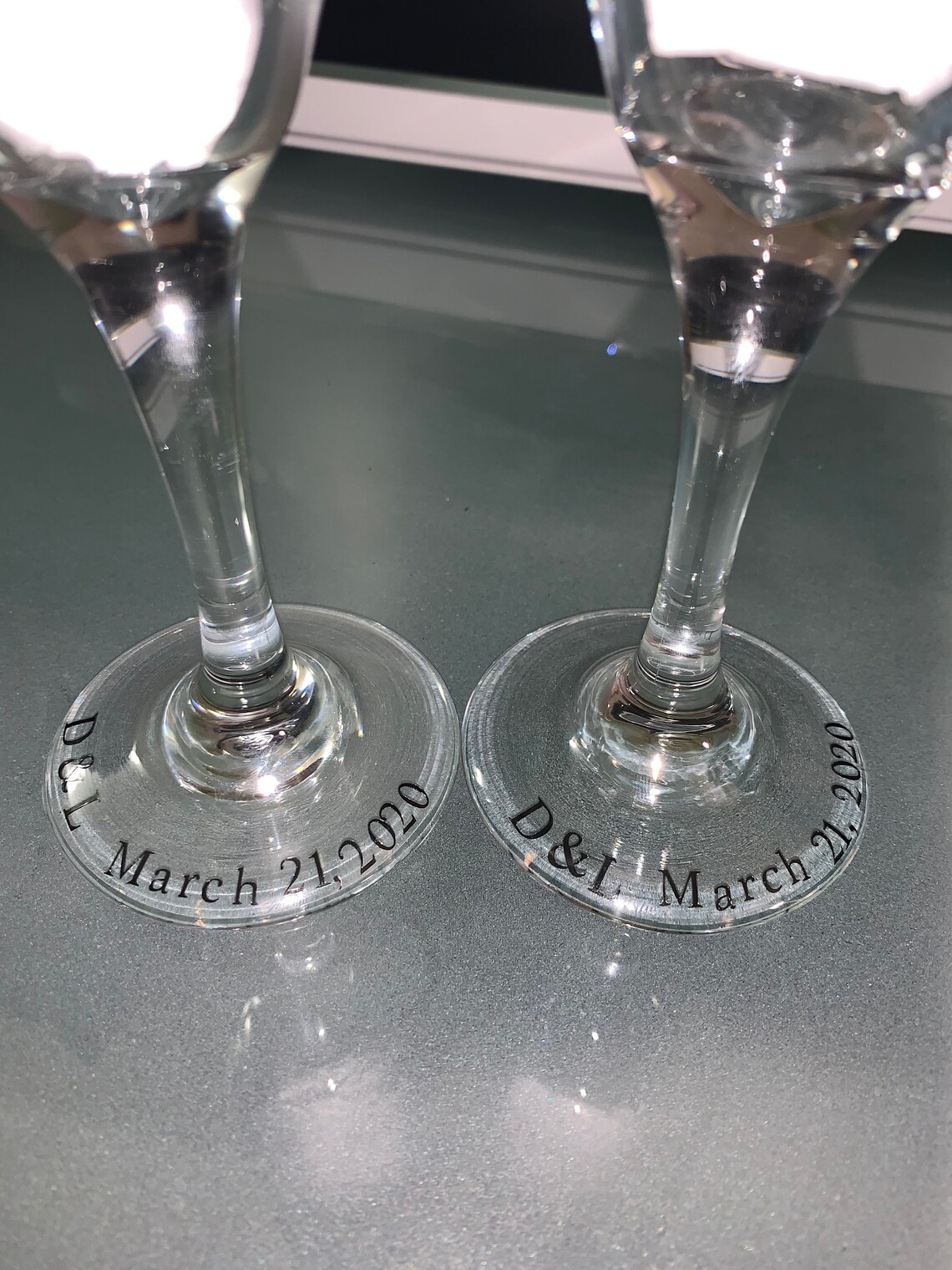 Flûtes de Champagne personnalisées Etsy