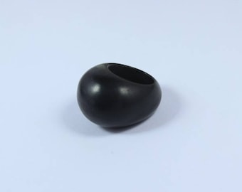 Ebony Wood Ring,  Ebony Ring,  Wood Ring, Handmade Jewelry, Wood Ring,  Black Wood Ring,  Wedding Jewelry, Gift For Her