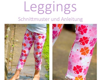 E-Book Schnittmuster Nähanleitung Leggings Anleitung auf DEUTSCH