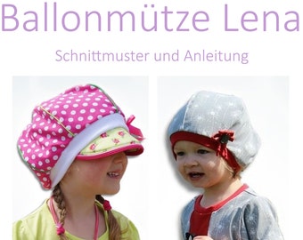 E-Book Schnittmuster Kindermütze ebook Ballonmütze Anleitung auf DEUTSCH