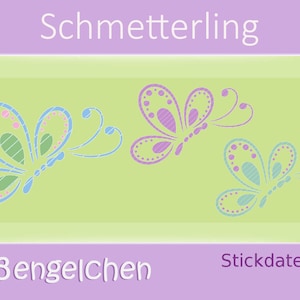 Stickdatei Schmetterling Schmetterlinge 10x10 Anleitung auf DEUTSCH Bild 1