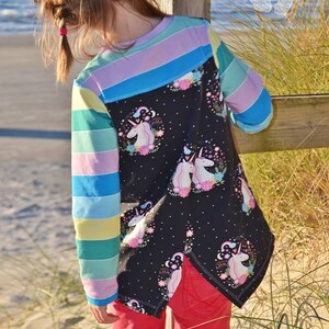 Sewing pattern and instructions Little Layla wrap top kids everything in english image 3