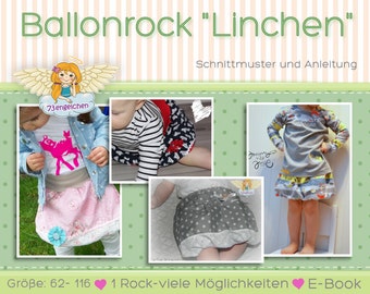 Ballonrock Linchen Anleitung und Schnittmuster E-Book Anleitung auf DEUTSCH