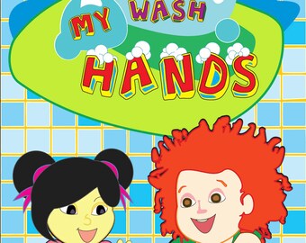 Gift Shop Children's Book "I Wash My Hands" - English and Spanish Available - please specify - COVID-19 related