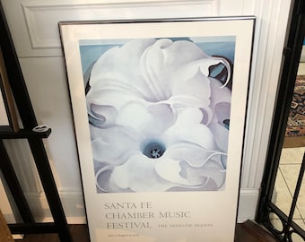 Georgia O'Keefe Poster Print 1979 Chrome Encadré