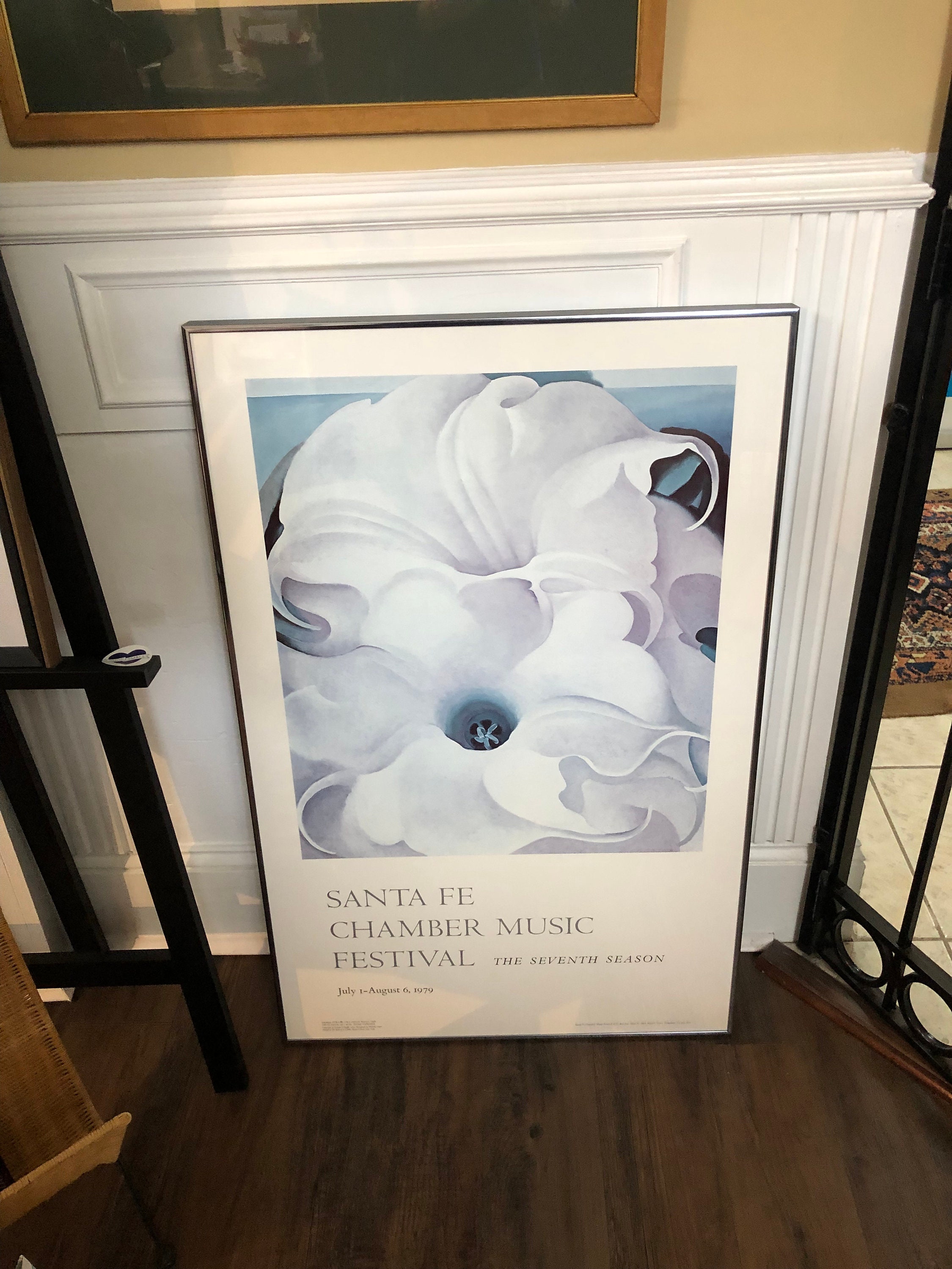 Georgia O'keefe Poster Print 1979 Chrome Framed - Etsy