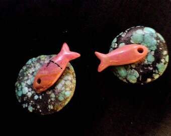 Fish of the Sea Splash Clip Earrings