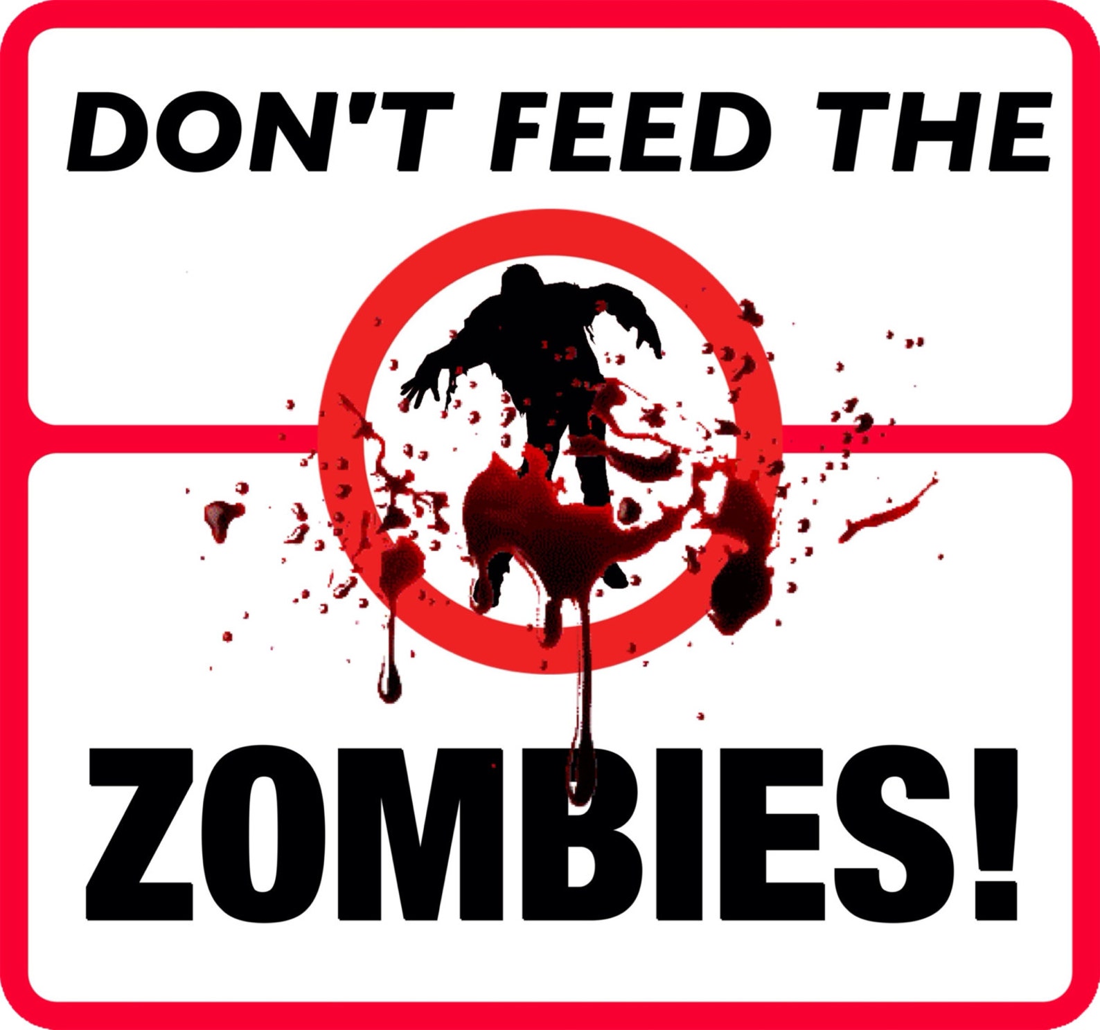 Don't FEED the ZOMBIES The Walking Dead zombie zombies Etsy