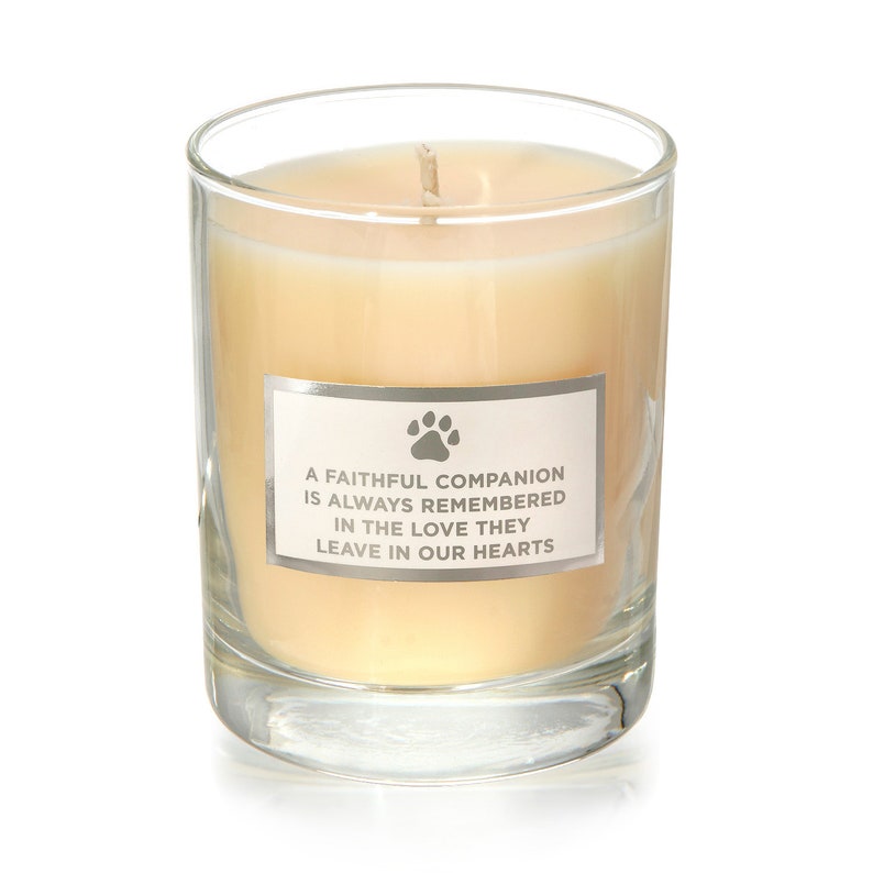 Pet Loss Candle Faithful Companion Pet candle Etsy